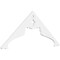 Ekena Millwork Pitch Heath Architectural Grade PVC Gable Pediment, 48"W x 20"H x 1"P (10/12) GPP048X020X100HEA - alternate 1